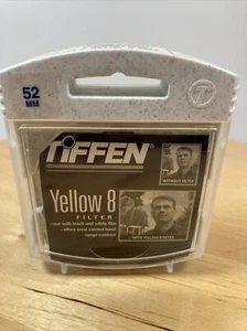 Filtro de lente de cámara Tiffen 52 mm #8 amarillo 2 hecho en los EE. UU.  Paquete original - Imagen 1 de 4