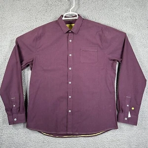 Descendant Of Thieves Shirt Men's Size XL Purple Limited Edition Check Preppy - Picture 1 of 11