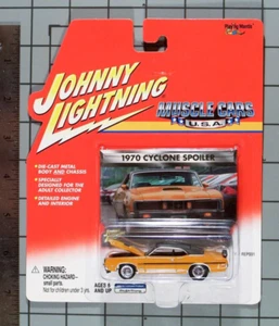 Johnny Lightning 2000 Muscle Cars U.S.A., '70 Cyclone Spoiler, Grabber Yellow - Picture 1 of 1