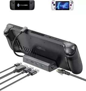 Docking Station for Steam Deck/Rog Ally/Legion Go/Msi Claw, 5-In-1 Steam Deck Do - Picture 1 of 12