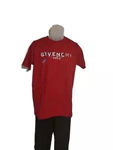 givenchy t shirt men RED Soft Cotton Size Med - Picture 1 of 6