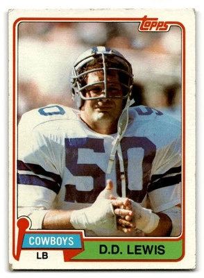 1981 Topps #134 D.D. Lewis Dallas Cowboys - Image 1 of 2