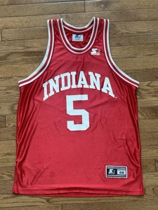 Vintage 1990s Indiana University Hoosiers Basketball Jersey Starter Tag Size 46 - Bild 1 von 6