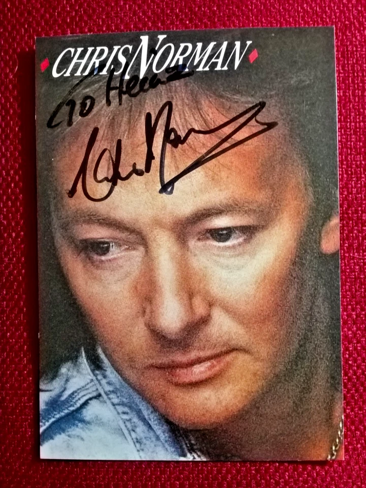 Original-Autogramm von Chris Norman, Farbbild-Karte, Postkartengröße - Bild 1 von 1