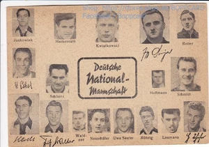 FUSSBALL , " DIE DEUTSCHE NATIONAL - MANNSCHAFT " , U. SEELER , SCHMIDT , 1958 ? - Picture 1 of 2