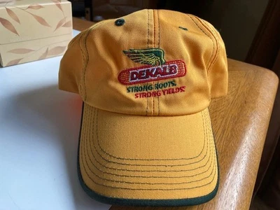 Dekalb Seed HAT CAP STRAP BACK NOS TRUCKER HAT MINT K-Products USA MADE - Image 1 of 4