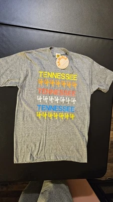 Vintage SS USA Tennessee Volunteers Velva Sheen Sample T-Shirt Adult M Gray - Image 1 of 4