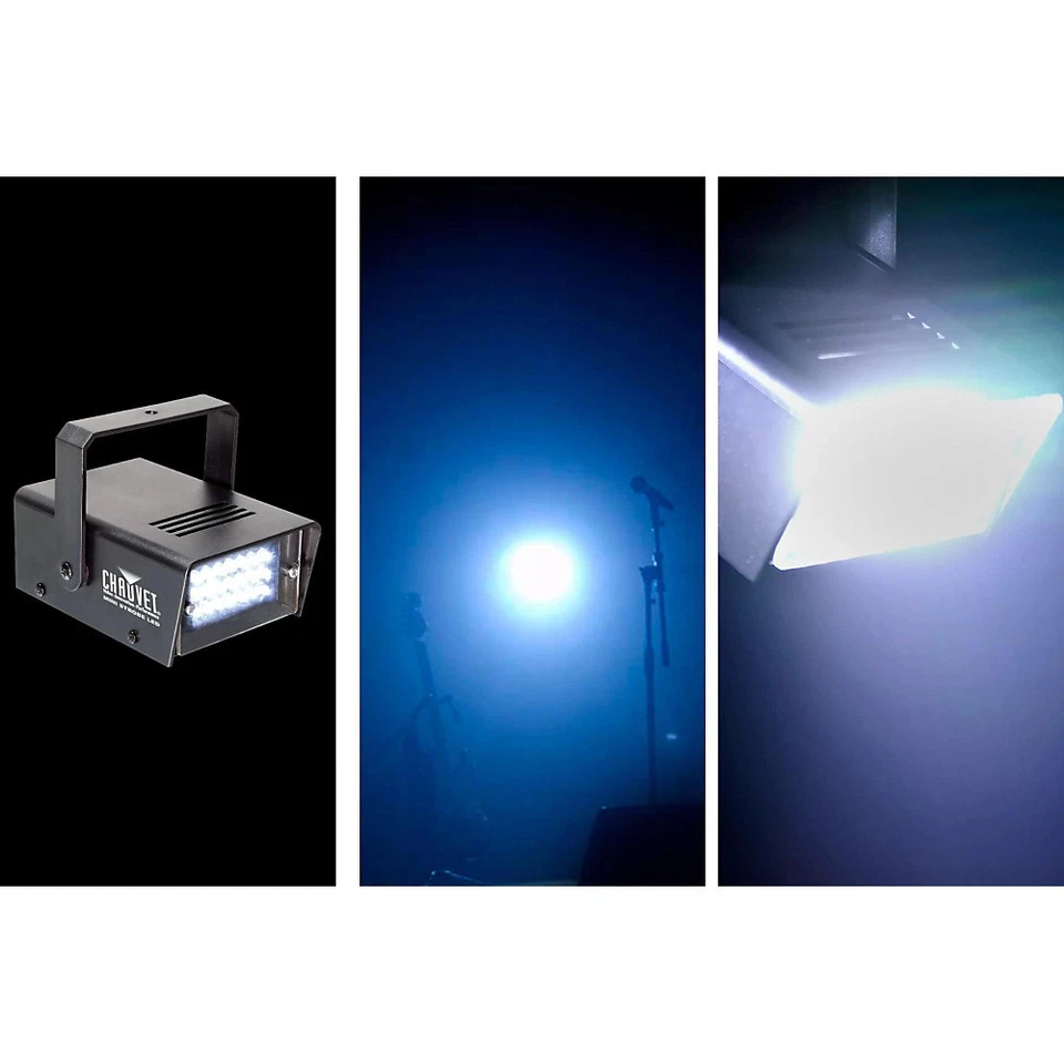 4 Chauvet DJ MINISTROBELED Compact LED Strobe Lights 21 LEDs