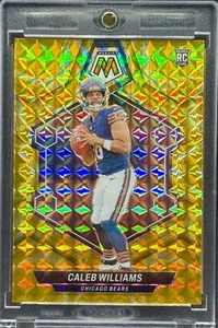 Caleb Williams RARE GOLD REFRACTOR MOSAIC INVESTMENT CARD SSP PANINI BEARS - Picture 1 of 2