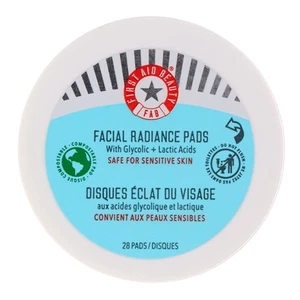 First Aid Beauty Facial Radiance Pads with Glycolic + Lactic Acids 28 ct - Picture 1 of 8