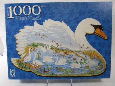 PUZZLE EN FORMA DE SCHMID 1000 piezas LAGO DE CISNES ~ Completo* Foto 1 de 4