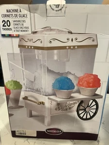 Nostalgia Snow Cone Maker SCM502 Tested Makes 20 Snow Cone Capacity - Picture 1 of 5