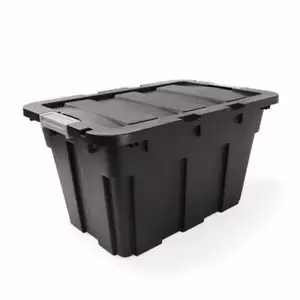 60L Heavy Duty Large Plastic Storage Tub Container with a lid FREE SHIPPING - Picture 1 of 6