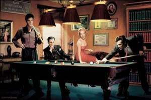 Java Dreams by C. Consani Movie Legends Coffee House/Diner 36x24 In - Picture 1 of 1