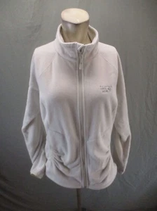 MOUNTAIN HARDWEAR Size L Womens White Full Zip Stand Collar Athletic Jacket 579 - Picture 1 of 13