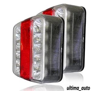 2X Universale 5 Funzione LED Posteriore Rimorchio Roulotte Luci Lampade Camion - Imagen 1 de 10