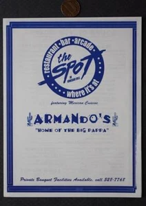 2001 Brooklyn Nueva York Armando's Restaurante Mexicano Menú En Vinagar Hill CERRADO- - Imagen 1 de 1
