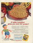 Better breakfast give you more GO power: Cheerios ad 1948 kid rollerskating