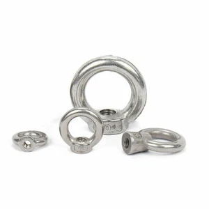 Dado di sollevamento occhi M3 M4 M5 M6 M8 - M24 dadi occhi circolari A2 fissaggio in acciaio inox - Foto 1 di 5