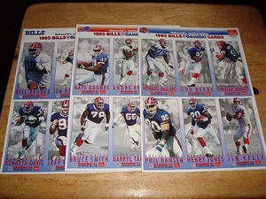 imperforate Buffalo BILLS 1993 FLEER GAMEDAY 18 card set JIM KELLY mint football - Picture 1 of 6