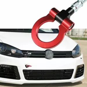 Red Neo Track Racing JDM Style Aluminum Tow Hook Ring For VW MK7 Golf GTi 15-18 - Picture 1 of 11