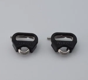 Nikon Triangular Strap Lug Rings 2rings & 2covers for Film / Digital SLR Camera - Picture 1 of 4