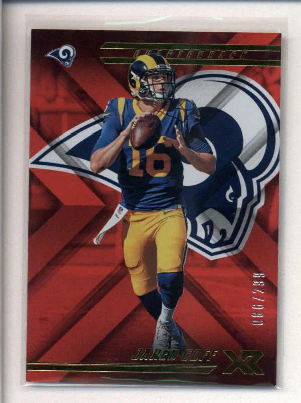 JARED GOFF 2018 PANINI XR #89 RED PARALLEL #086/299 AK3941 - Image 1 of 1