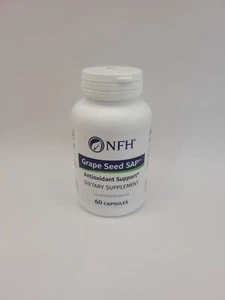 NFH Grape Seed SAP 60 Capsules, NEW Sealed Bottle - Picture 1 of 3