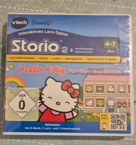 🍀🍀🍀Vtech Storio 2 Storio 3 Lernspiel Hello Kitty ab 4-7 Jahre🍀NEU🍀 - Bild 1 von 2