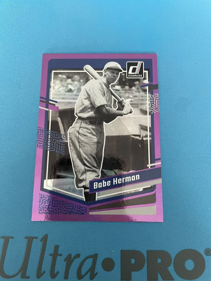 Donruss Purple Holo Babe Herman Brooklyn 2023 Nueva York #170 Foto 1 de 1