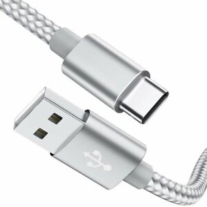 USB Type C Cable, 2-Pack(6.6Ft) USB C Cable Nylon Braided Long Cord USB Type A t