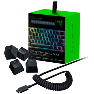Razer PBT Keycap + Coiled Cable Upgrade Set, US/UK - schwarz - Bild 1 von 3
