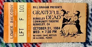 GRATEFUL DEAD - BERKELEY COMMUNITY THEATRE - BERKELEY, CA - OCTOBER 31, 1984 - Picture 1 of 1