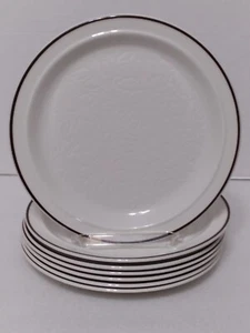 Set di 7 piatti per insalata Royal Doulton Ting marrone 8 1/2" - Foto 1 di 4