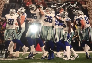 Jeff Heath #38 Dallas Cowboys handsigniertes 8x10 Foto Gdst Hologramm A - Bild 1 von 1