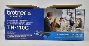 Genuine New Brother TN-110C Cyan Toner Print Cartridge OEM - Free Shipping - Bild 1 von 6