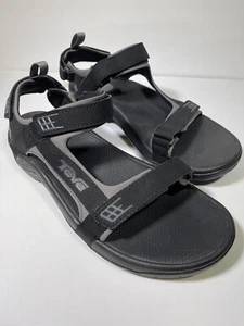 Teva Minam Mens Black Adjustable Straps Sport Trail Hiking Sandals 4289 Size 13 - Picture 1 of 12