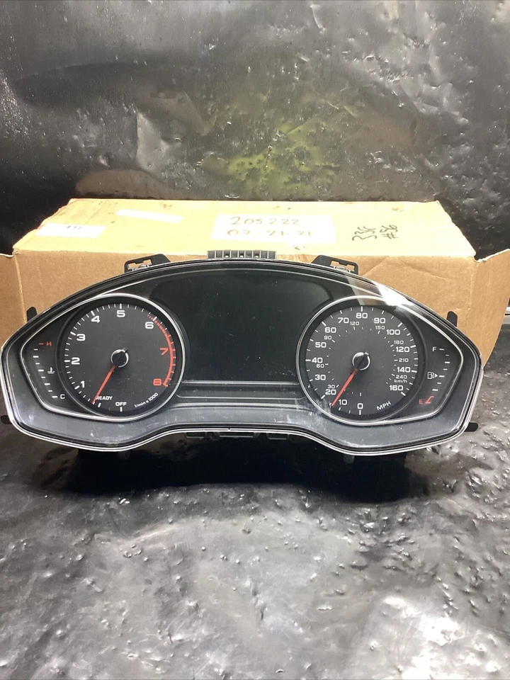 SPEEDOMETER PRT# 8W5.920.870.C MILES ON ODOMETER 25528 AUDI A4 2016 2017 2018 - Image 1 of 4