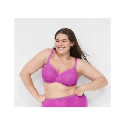 Sujetador Balconette Lane Bryant Cacique Ligeramente Forrado con Encaje 42DD Foto 1 de 4