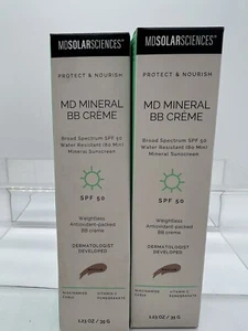 (2) Medium MD SOLAR SCIENC MD Mineral BB Creme LSF50 1,23 CC Feuchtigkeitscreme Falten - Bild 1 von 4
