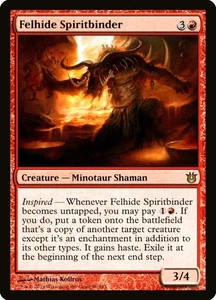 X 1 Felhide Spiritbinder NM Born of the Gods BNG 096 MTG Magic The Gathering - Picture 1 of 2