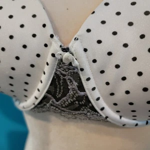 Bali Bra One Smooth U Side Support Bra 3547 Polka Dots Lace - Picture 1 of 8
