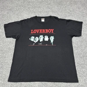 Loverboy Band XL Shirt Schwarz Kurzarm Baumwolle Rock GUC - Bild 1 von 5