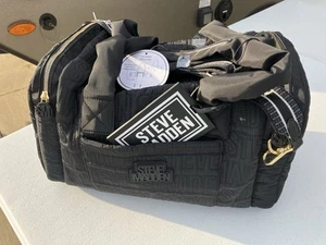 steve madden bnalani weekender new with tags black $118 MSRP Duffle Carry On - Picture 1 of 8