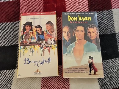 2 Lot Vhs Johnny Depp-Don Juan de Marco New  Water Marks, Benny & Joon Vg  - Image 1 of 4