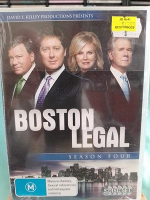 Boston Legal : Season 4 - 5 Disc Region 4 DVD New / Sealed - image 1 of 2