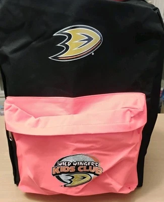 Mochila Anaheim Ducks Wild Wingers Kids Club | Bolsa de hóquei preta e laranja NHL - Imagem 1 de 4