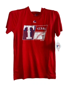 Camiseta Majestic Atlética Juvenil Texas Rangers Juego Defensivo - Roja, Mediana 10/12 Foto 1 de 4