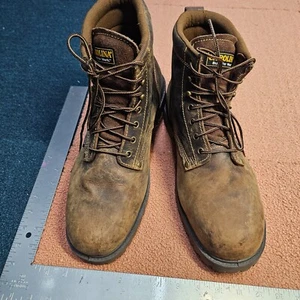 Carolina Work Boots Brown 14 D Leather Work CA7558 Mens 14D Oil Resistant W8i - Picture 1 of 10
