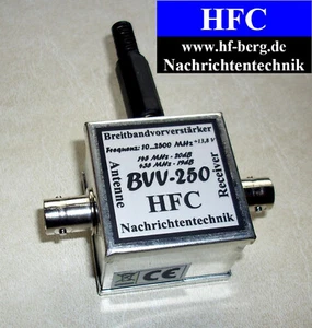 BVV-250 Breitbandvorverstärker 10...2500 MHz / BNC-Norm - Afbeelding 1 van 2